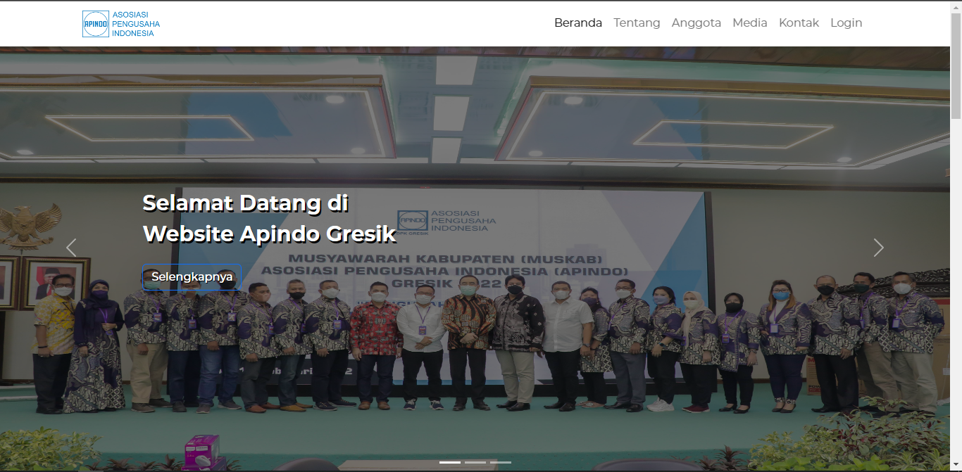 Screenshot website profil APINDO DPK Gresik